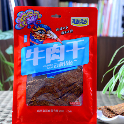 孔雀之乡 牛肉干88g 香辣味 好吃的牛肉干零食 云南特产厂家批发图2