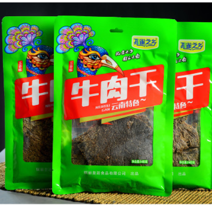 孔雀之乡 牛肉干146g 五香味好吃的牛肉干零食 云南特产厂家批发图3