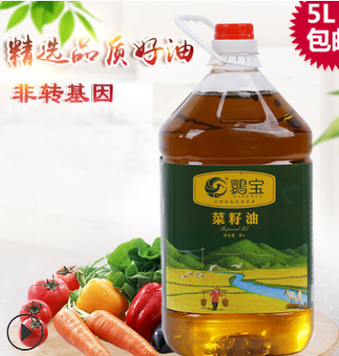 纯菜籽油非转基因食用油5L包邮 纯正初榨菜籽油新油 食用油批发图2