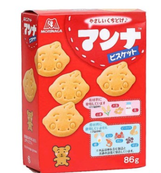 日本进口森永morinaga 宝宝零食儿童动物小饼干进口婴儿辅食品86g