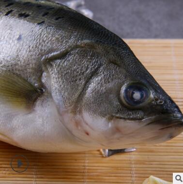 厂家直销海鲜冷冻批发餐饮食材箱装鲈鱼3kg/箱酒店图2