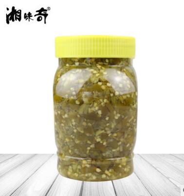 湘味奇剁青椒520g 剁青椒酱下饭拌菜 火锅蘸料辣椒酱 炖菜调味酱图2