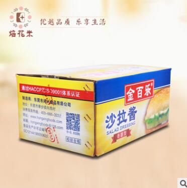 金百乐沙拉酱1kg*12手抓饼薯条寿司蔬菜水果沙拉批发图3