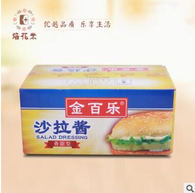 金百乐沙拉酱1kg*12手抓饼薯条寿司蔬菜水果沙拉批发图2