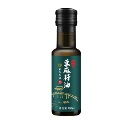 日式本丁小绿瓶亚麻籽油无添加宝宝食用植物油调料100ml图2