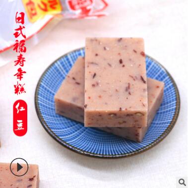 日本福寿红豆拉丝年糕日式碳烤年糕拉丝花福切饼400g/包X20/包/箱图2