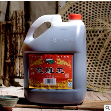 五年陈花雕王5L*4桶整箱 糯米加饭大桶装 绍兴特产黄酒花雕酒图3