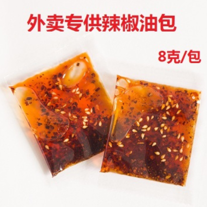 辣椒调味油包 大量订制调味包干撒料辣油包菜包等复合调味料图1