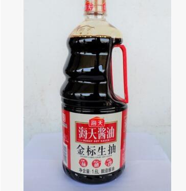 批发销售海天酱油 金标生抽1.6L*6 炒菜酱油调料 食堂学校可用图2