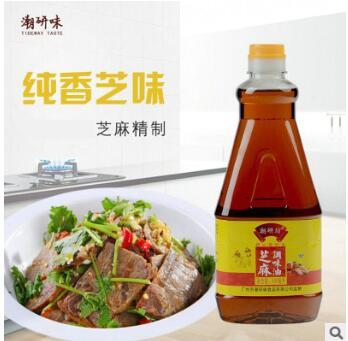 芝麻调味油农家自榨火锅蘸料调料砂锅粥凉拌芝麻油食用香油900ml图2