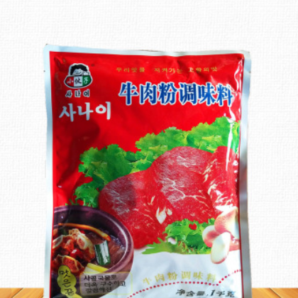 包邮小伙子牛肉粉10包x1kg 味增鲜韩国大酱汤火锅底料调味料味精图2