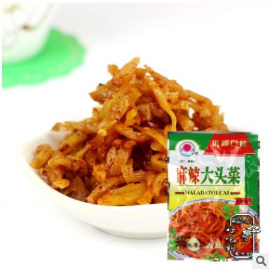 海明麻辣萝卜干 大头菜榨菜 泡椒海带丝 餐馆外卖配菜 咸菜下饭菜图3